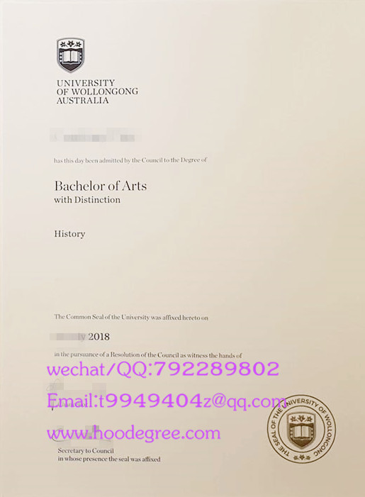 澳大利亚伍伦贡大学毕业证University of Wollongong degree certifcate