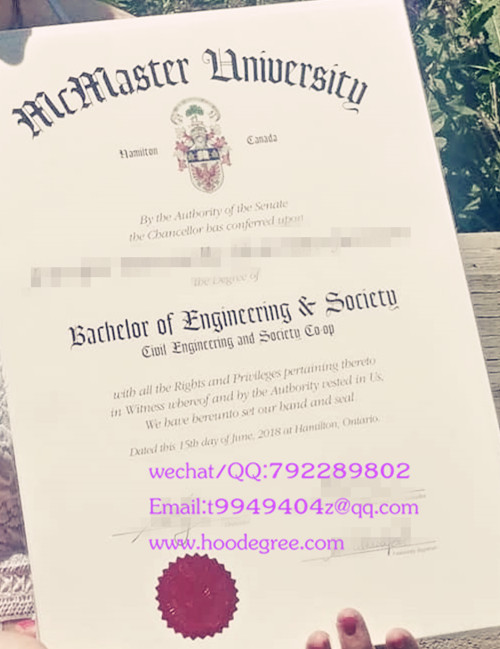 加拿大麦克马斯特大学毕业证McMaster University degree certificate