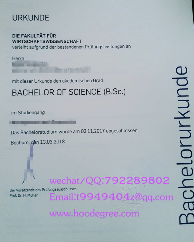 德国波鸿鲁尔大学毕业证Ruhr-Universität Bochum degree certificate