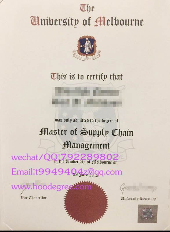 澳大利亚墨尔本大学毕业证university of melbourne degree certificate