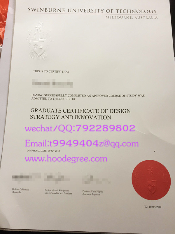澳大利亚斯威本科技大学毕业证Swinburne University of Technology degree certificate
