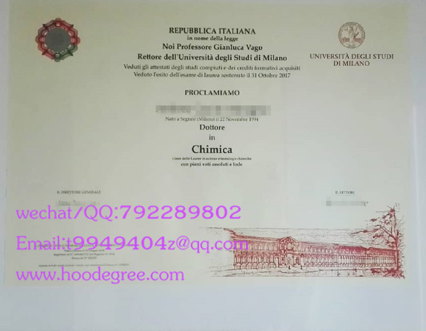The University of Milan degree certificate米兰大学毕业证
