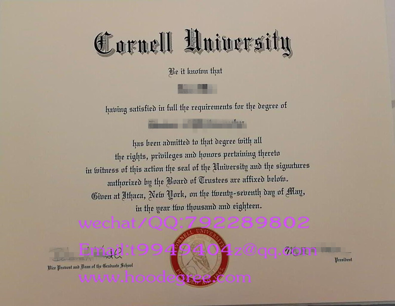 美国康奈尔大学毕业证2018 Cornell University degree certificate