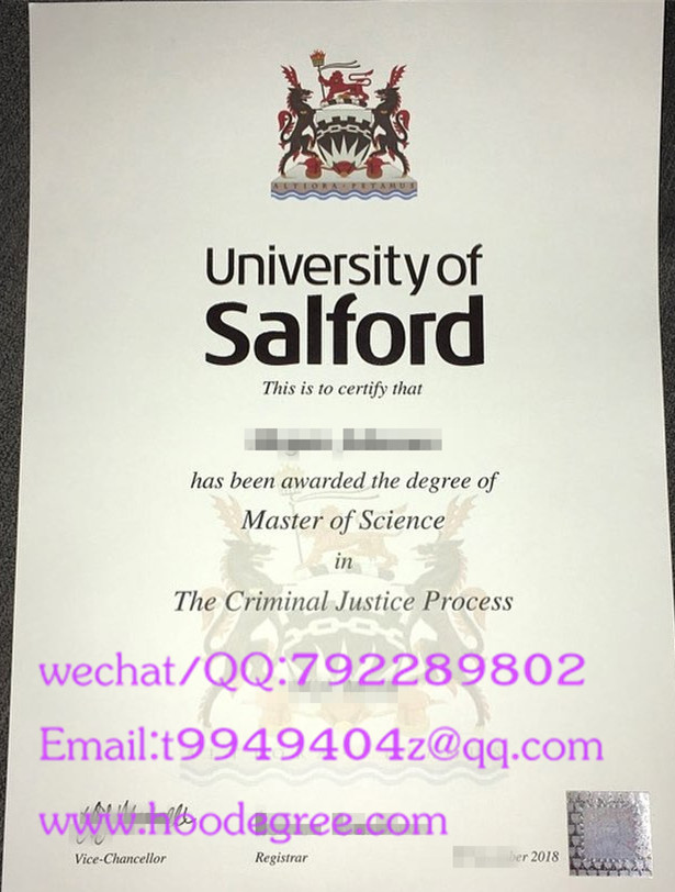 university of salford diploma索尔福德大学毕业证书