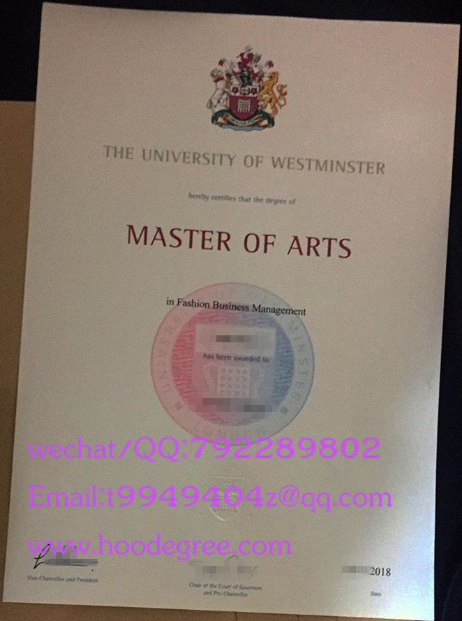 University of Westminster diploma威斯敏斯特大学毕业证书