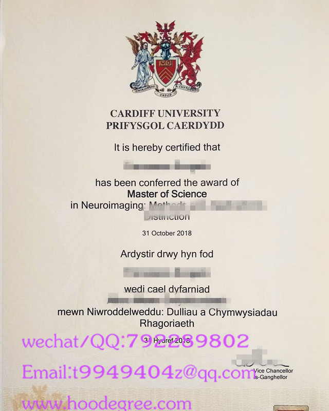 cardiff university degree certificate卡迪夫大学毕业证书