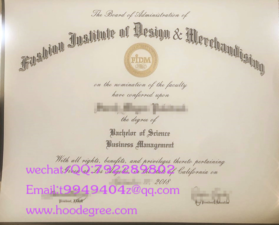 fashion institute of design & merchandising degree certificate美国时尚设计商业学院毕业证书