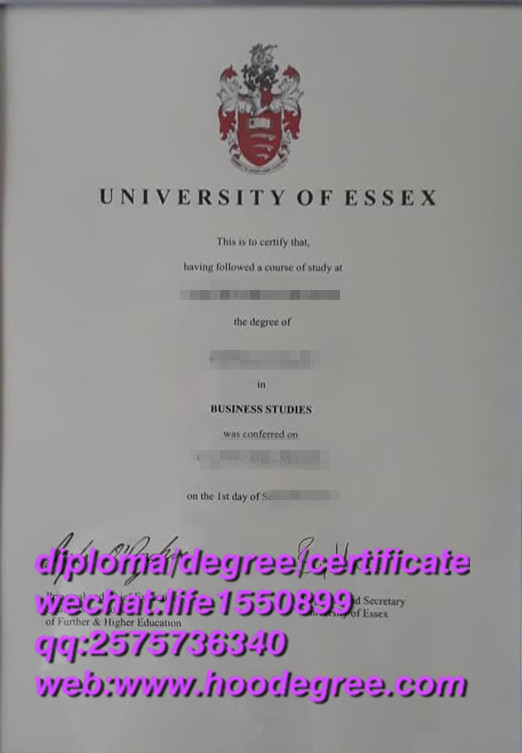 diploma from University of Essex埃塞克斯大学毕业证书