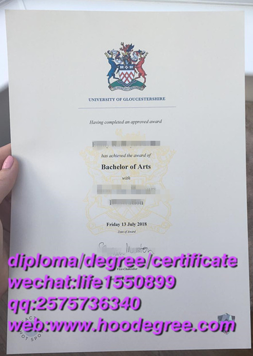 diploma from University of Gloucestershire英国格鲁斯特大学毕业证书