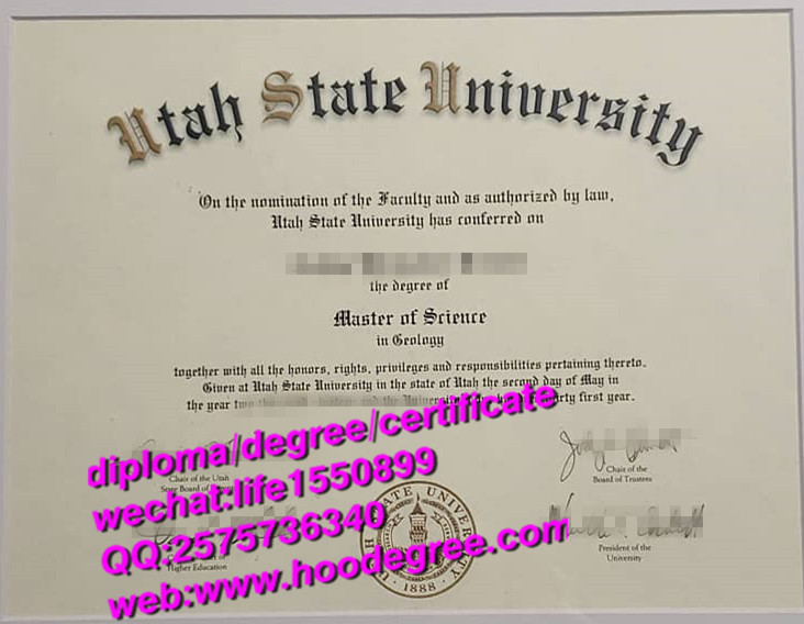 diploma of Utah State University犹他州立大学毕业证书